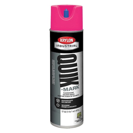 Krylon Quik-Mark Solvent-Based Inverted Marking Paint, 12PK A03622007
